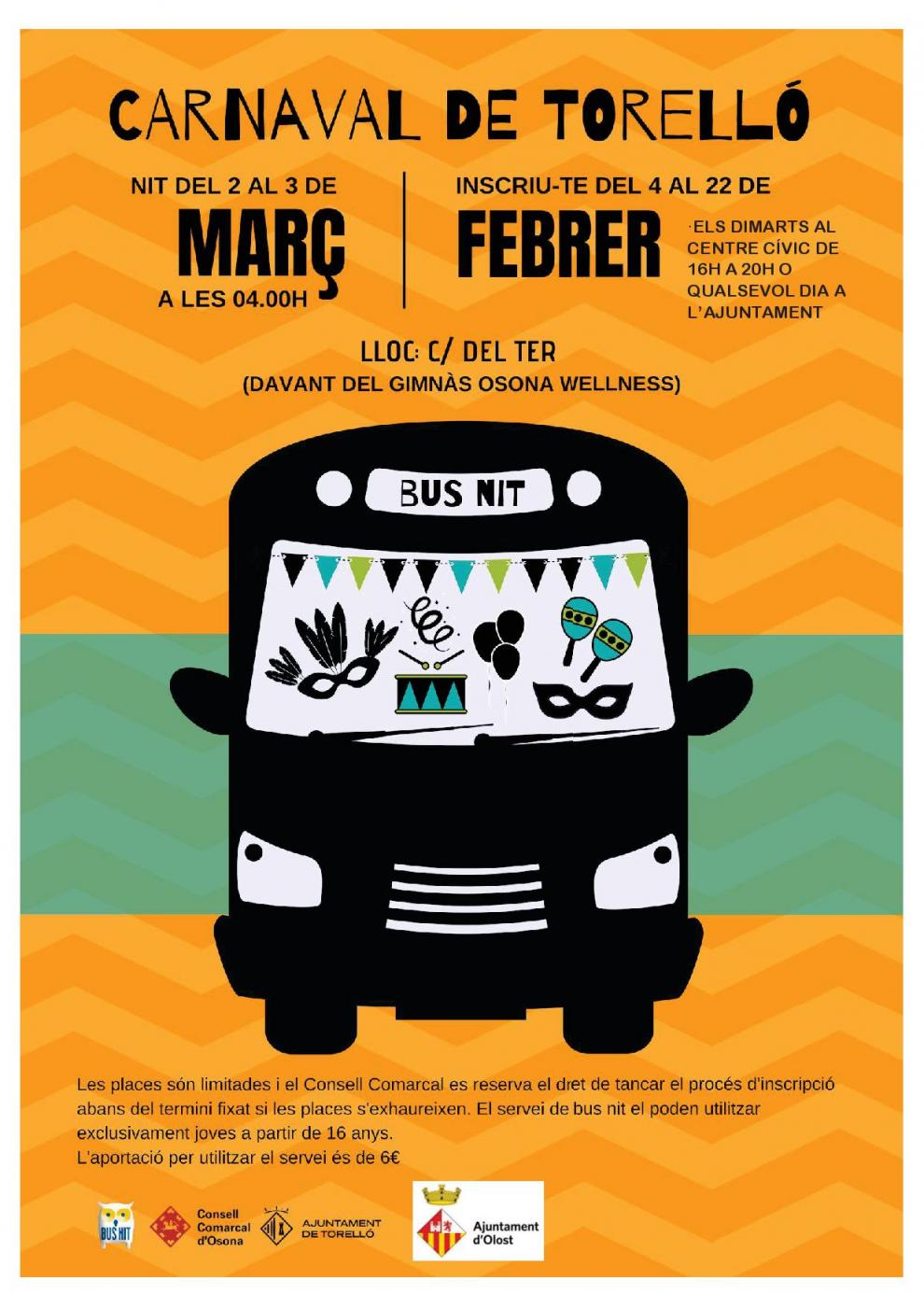 Bus nit al Carnaval de Torelló
